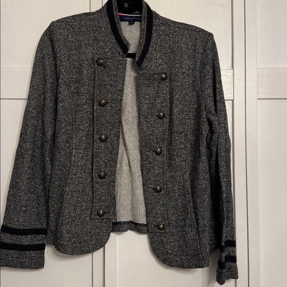 Tommy Hilfiger Textured Gray Jacket